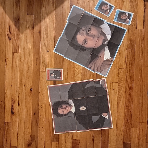 Vintage 1984 Topps Michael Jackson trading card stickers with puzzle back - Picture 6 of 10